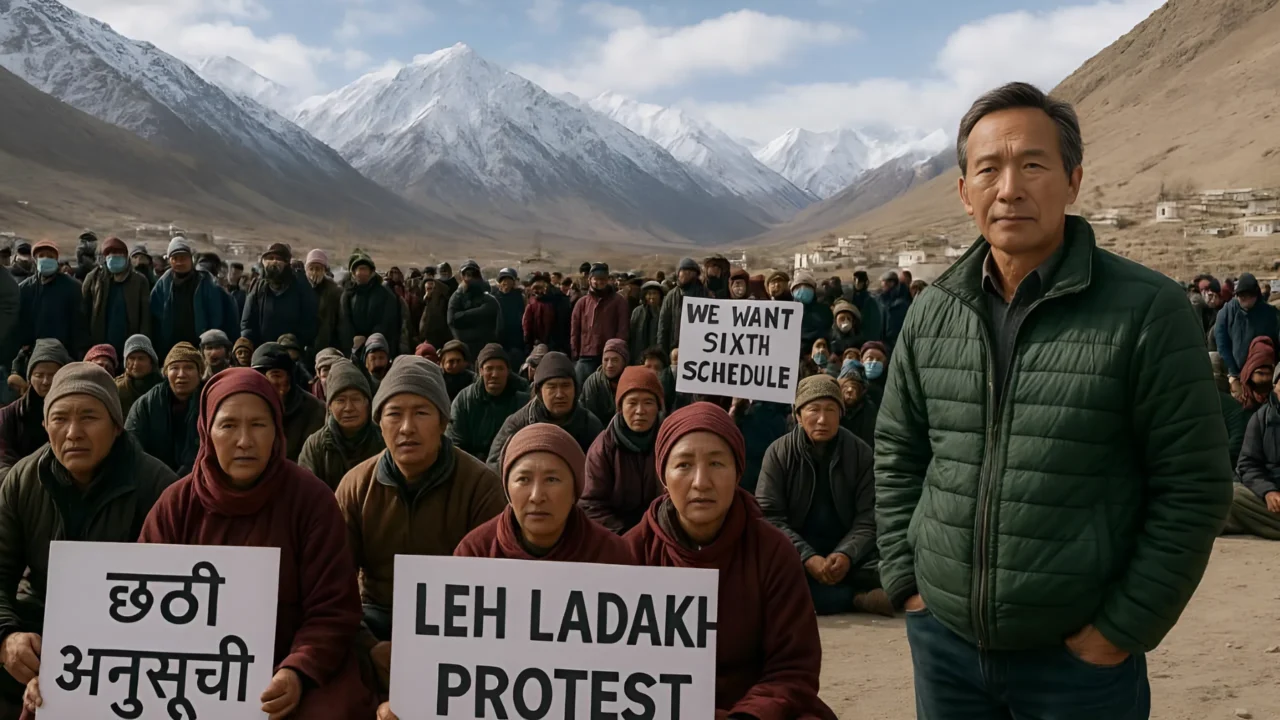 Leh Ladakh Protest