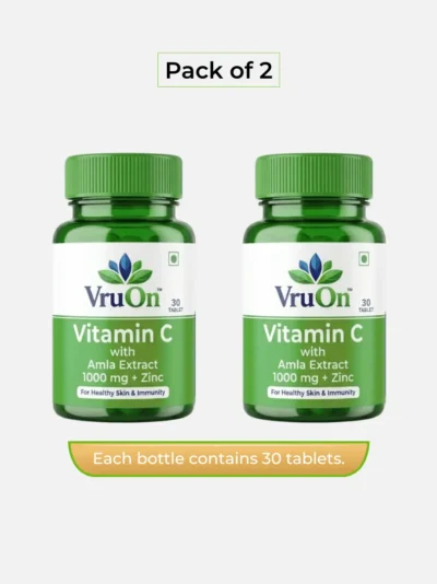 [Pack of 2] Vitamin C with Amla Extract + Zinc Tablet