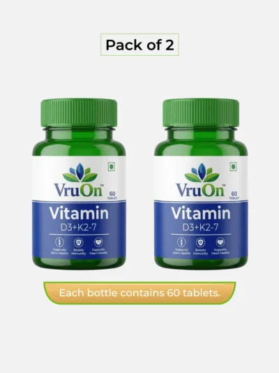 [Pack of 2] Vitamin D3 + K2-7 Tablet